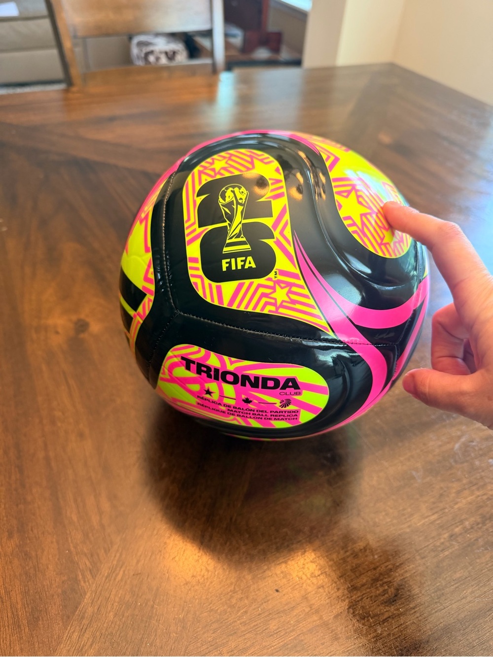 Adidas brand Trionda Official FIFA World Cup Neon Soccer Ball size 5